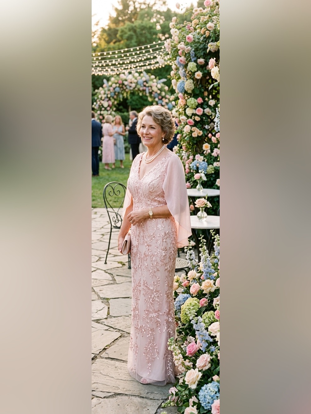 Elegant Pink Embellished V-Neck Evening Dress 
NWT
SIZE 16